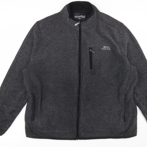 Weird Fish Men's Grey Full Zip Fleece Sweatshirt 3XL Lightweight Outdoor