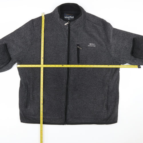 Weird Fish Men's Grey Full Zip Fleece Sweatshirt 3XL Lightweight Outdoor