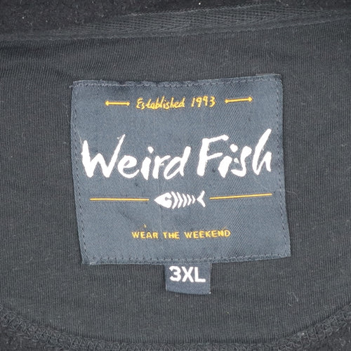 Weird Fish Men's Grey Full Zip Fleece Sweatshirt 3XL Lightweight Outdoor
