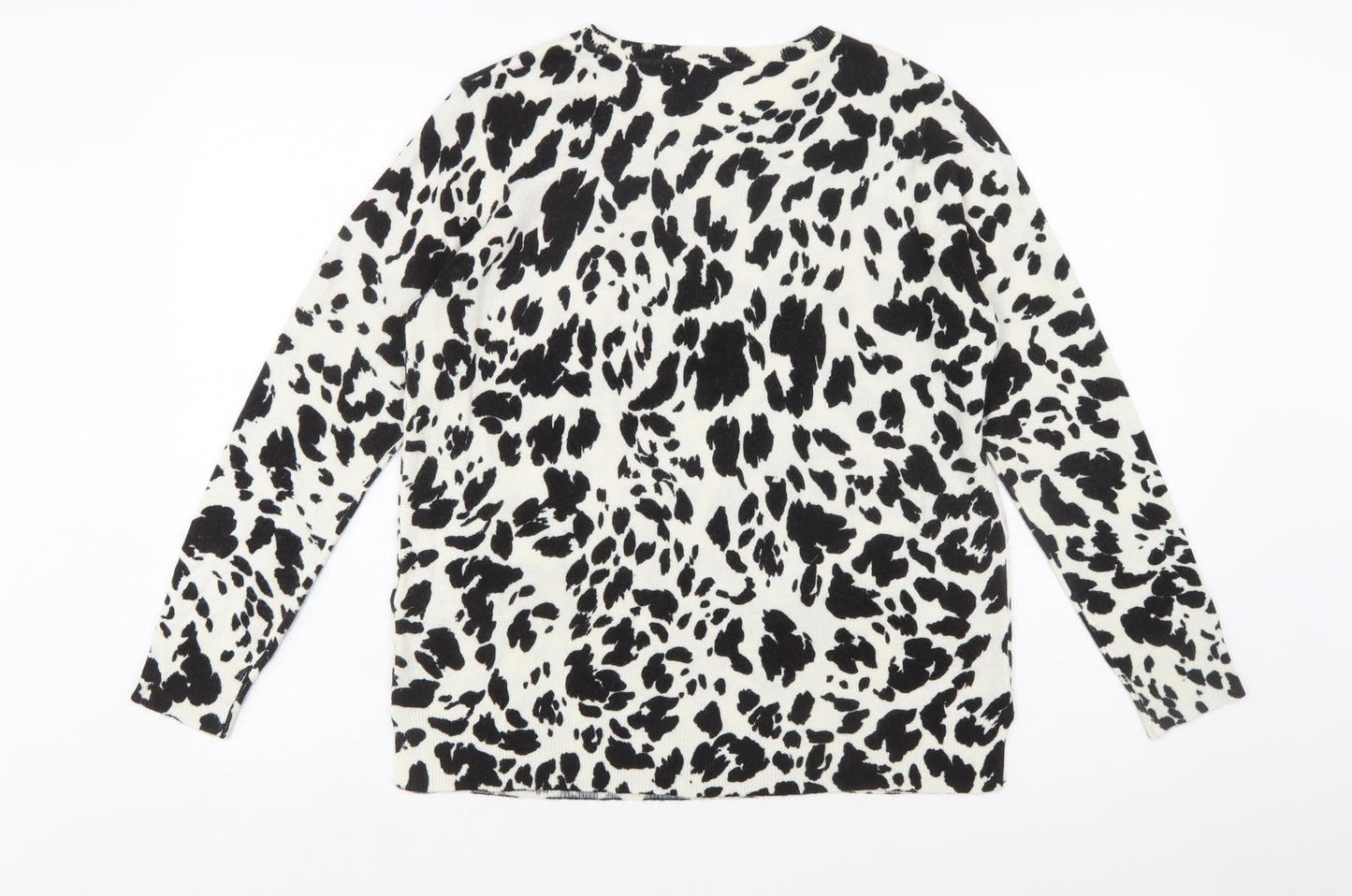 Marks and Spencer Women’s Black Animal Print Jumper Size 12