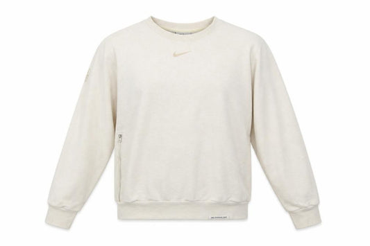 Front view of Nike Women Beige Dri-Fit Pullover Sweatshirt, size S