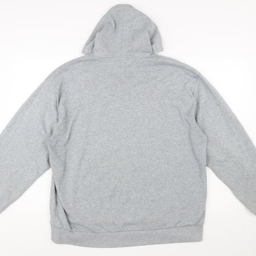 Lee Cooper Mens Grey 2XL Pullover Hoodie with Logo
