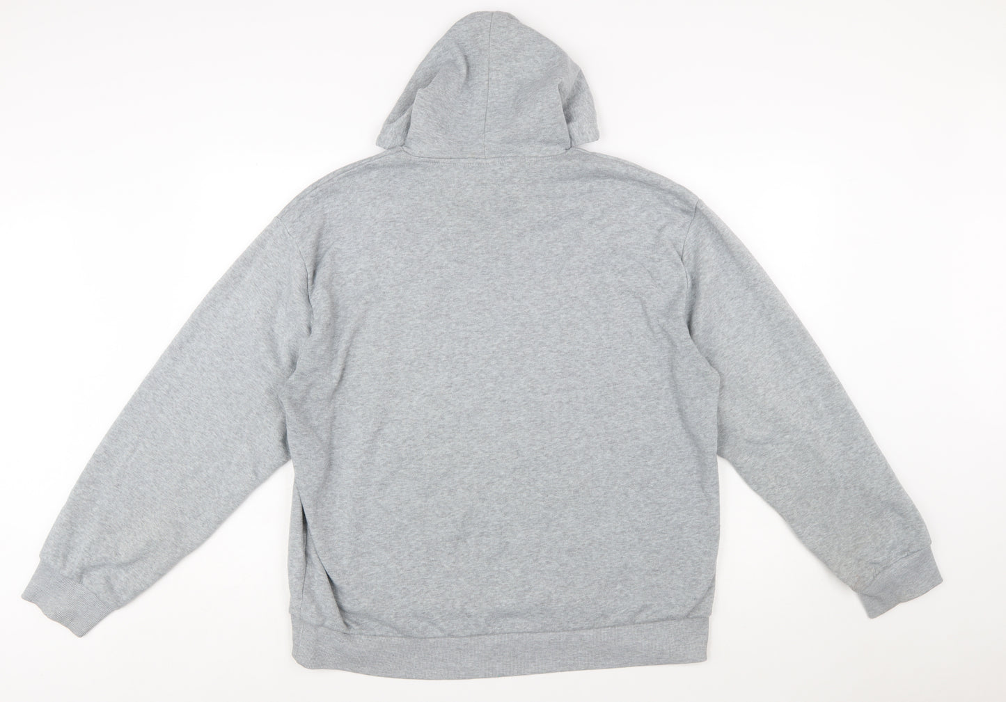 Lee Cooper Mens Grey 2XL Pullover Hoodie with Logo