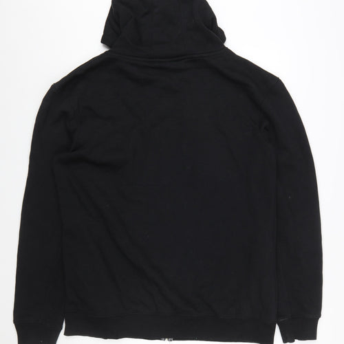 Voi London Men's Black 2XL Full Zip Hoodie with Logo and Pockets