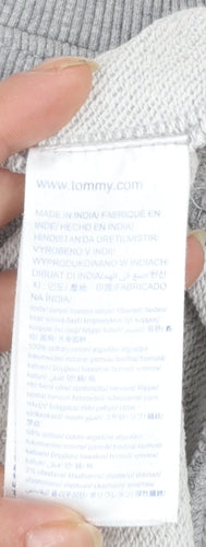 Tommy Jeans Men's Grey Logo Sweatshirt L Regular Fit Pullover