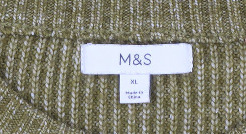 Marks and Spencer Women’s Green XL Chunky Knit Pullover Jumper