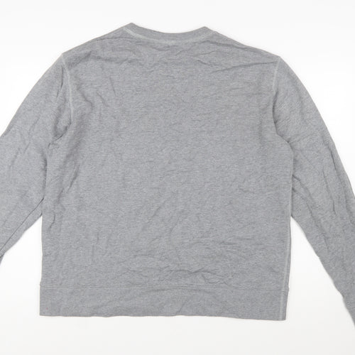 Arket Men's Grey Crew Neck Long Sleeve Sweatshirt XL