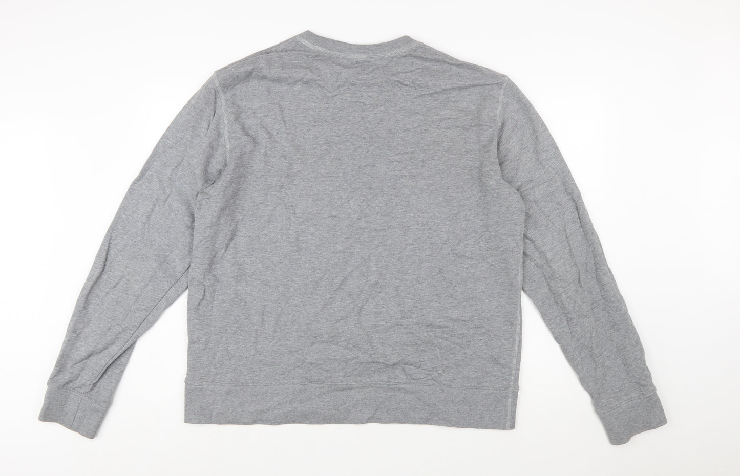 Arket Men's Grey Crew Neck Long Sleeve Sweatshirt XL