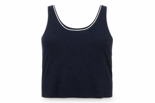 Front view of Marks & Spencer Women's Blue XL Viscose Tank Top