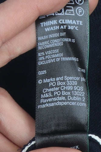 Marks and Spencer Women's Blue XL Viscose Tank Top