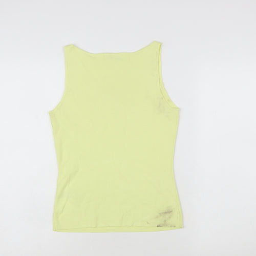Marks and Spencer Women’s Yellow Tank Top Size M Basic Knit