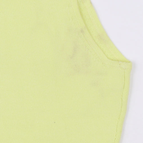 Marks and Spencer Women’s Yellow Tank Top Size M Basic Knit