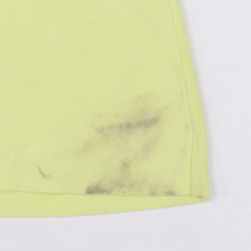 Marks and Spencer Women’s Yellow Tank Top Size M Basic Knit
