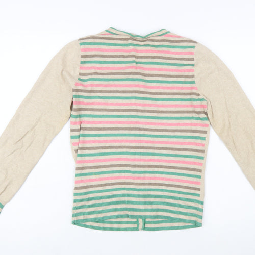 Marks and Spencer Women Beige Polka Dot Cupcake Cardigan Size 10