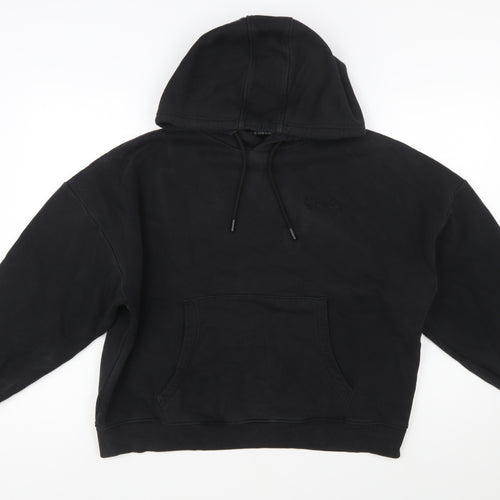 Gym King Womens Black Size 10 Pullover Hoodie with Logo Detail