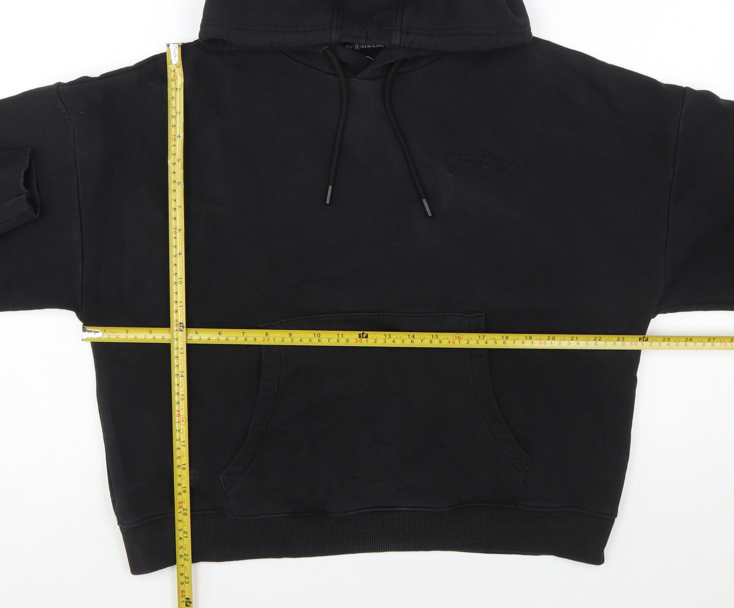 Gym King Womens Black Size 10 Pullover Hoodie with Logo Detail