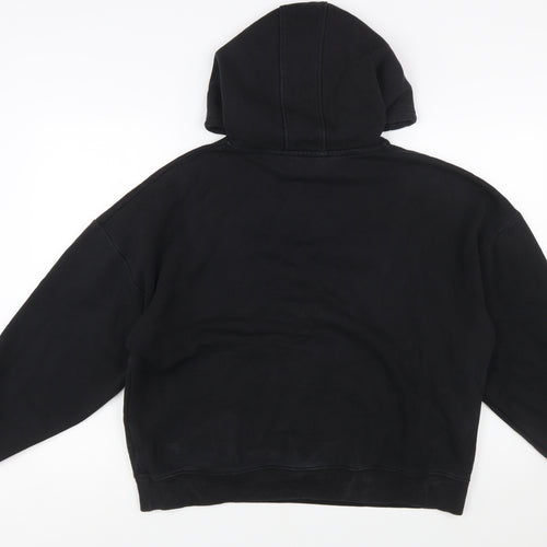 Gym King Womens Black Size 10 Pullover Hoodie with Logo Detail