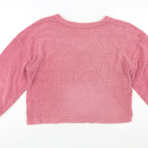Marks and Spencer Women’s Pink V-Neck Pullover Sweater XS