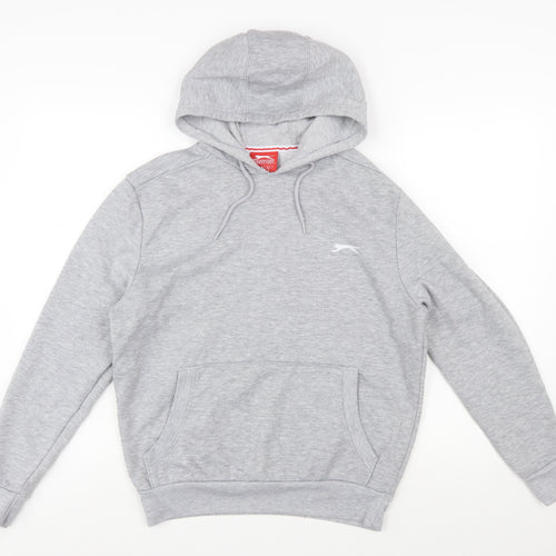 Slazenger Men’s Grey Pullover Hoodie Size S Regular Fit Sportswear