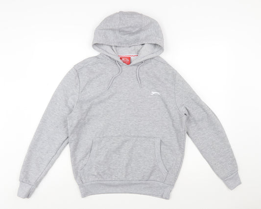 Slazenger Men’s Grey Pullover Hoodie Size S Regular Fit Sportswear