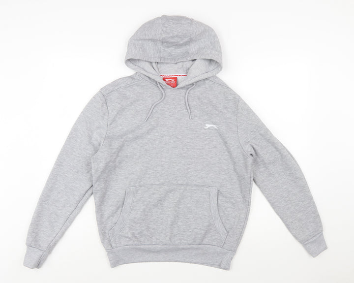 Slazenger Men’s Grey Pullover Hoodie Size S Regular Fit Sportswear
