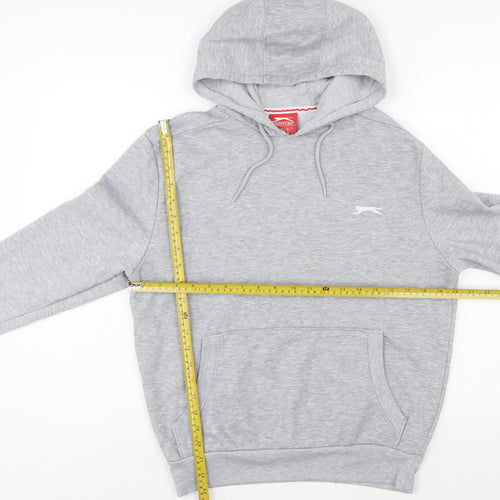 Slazenger Men’s Grey Pullover Hoodie Size S Regular Fit Sportswear