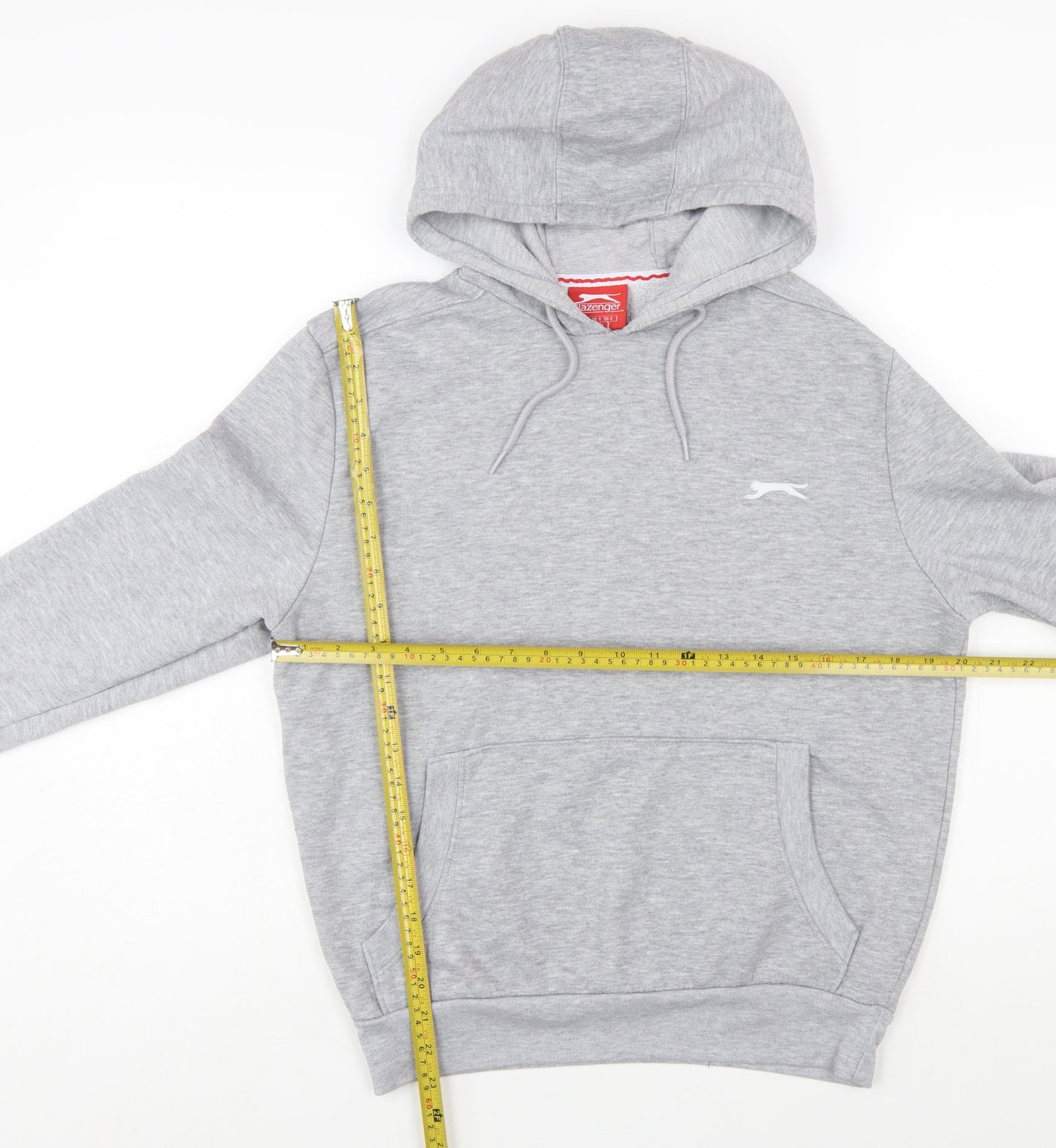 Slazenger Men’s Grey Pullover Hoodie Size S Regular Fit Sportswear