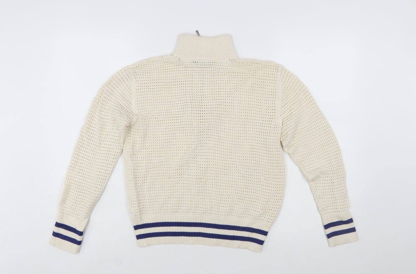 Marks and Spencer Women’s Ivory Small 1/2 Zip Knit Jumper