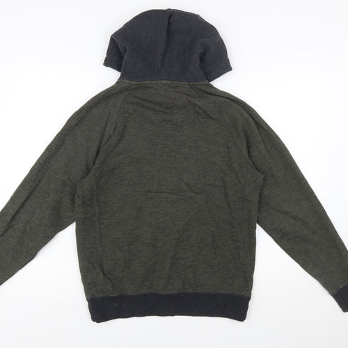 Billabong Men's Green Pullover Hoodie Size S Fleece Cotton Blend