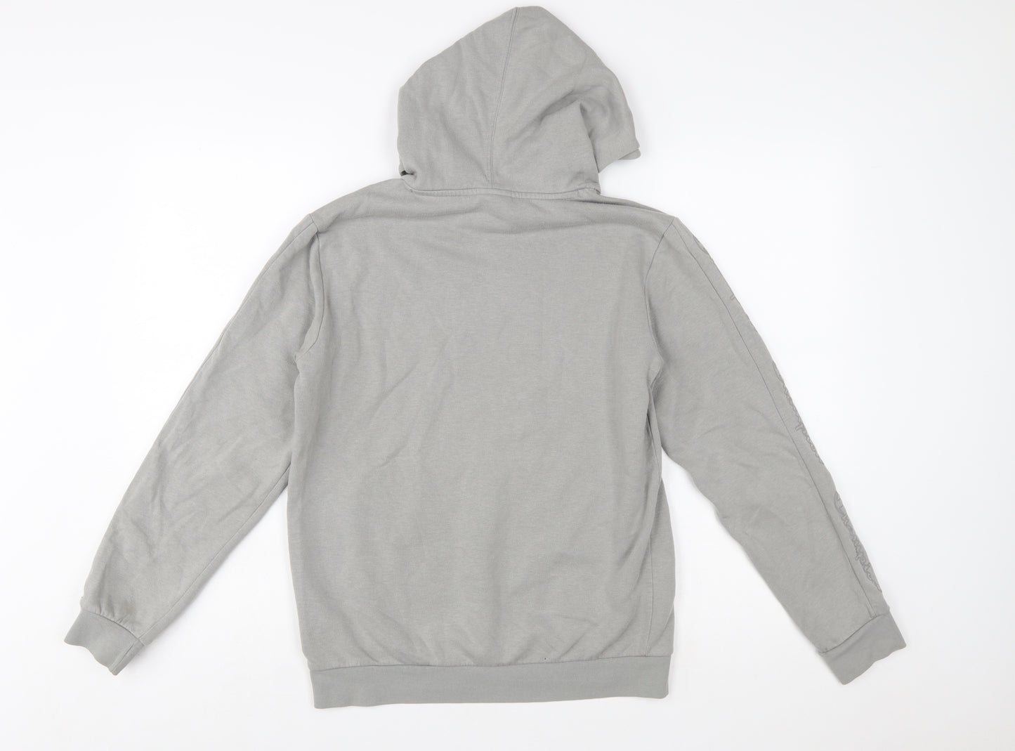 Champion Boys Grey Pullover Hoodie XL 13-14 Years Cotton Blend Logo Print