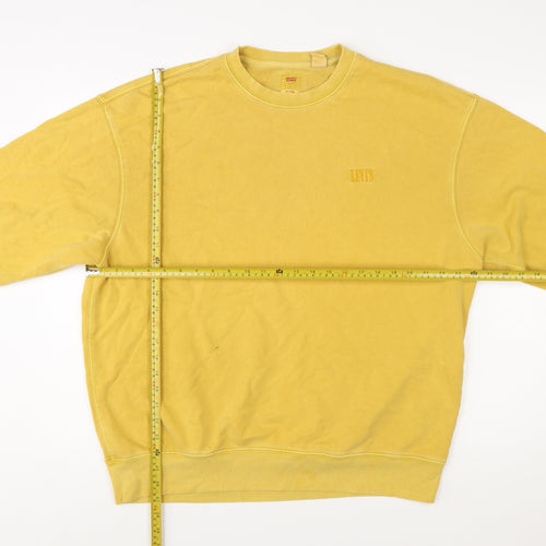 Levi's Men's Yellow Crew Neck Relaxed Sweatshirt Size L