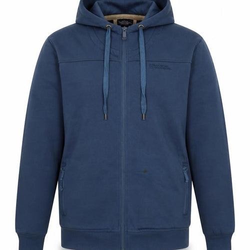 Mountain Warehouse Men’s Blue Full Zip Fleece Lined Hoodie Size L