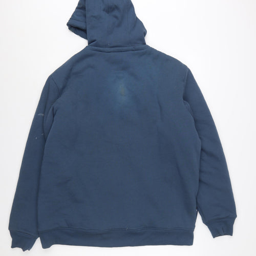 Mountain Warehouse Men’s Blue Full Zip Fleece Lined Hoodie Size L