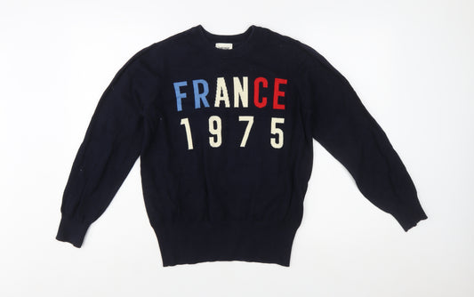 Joanie Women's Blue France 1975 Cotton Pullover Jumper Size M