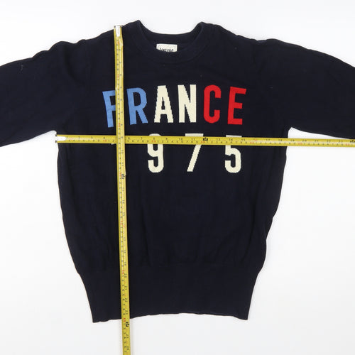 Joanie Women's Blue France 1975 Cotton Pullover Jumper Size M