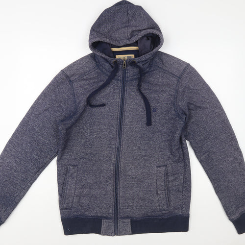 Marks and Spencer North Coast Mens Blue Full Zip Hoodie M