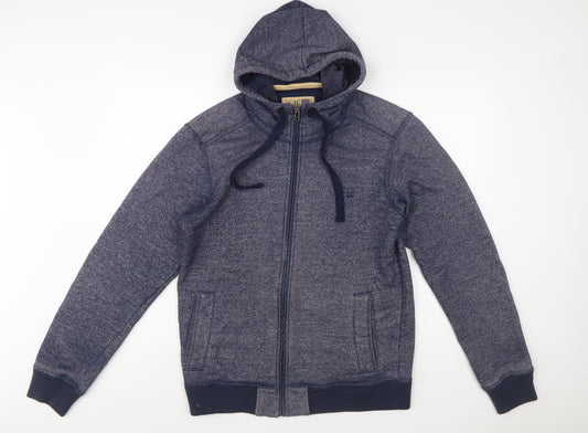Marks and Spencer North Coast Mens Blue Full Zip Hoodie M