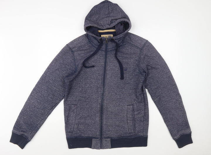 Marks and Spencer North Coast Mens Blue Full Zip Hoodie M