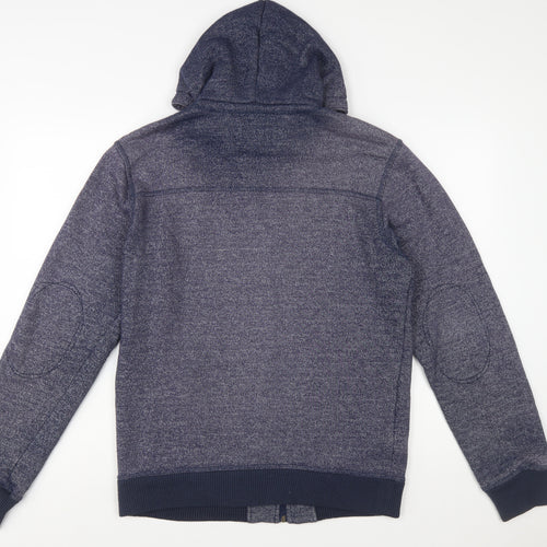 Marks and Spencer North Coast Mens Blue Full Zip Hoodie M
