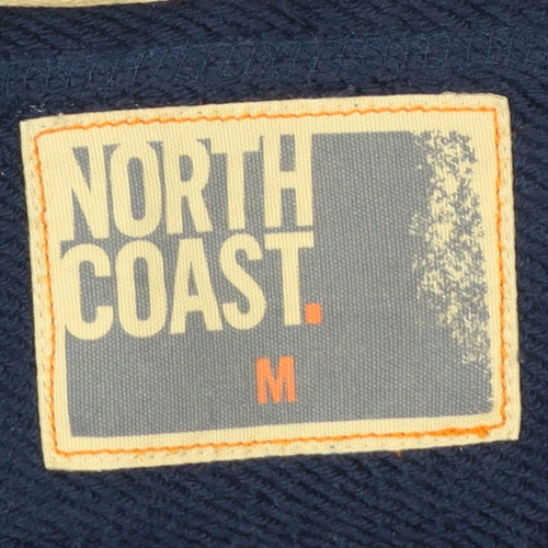 Marks and Spencer North Coast Mens Blue Full Zip Hoodie M