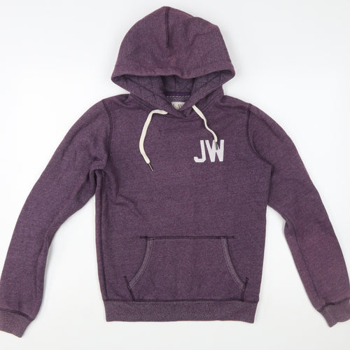 Jack Wills Womens Purple Hoodie UK 8 Pullover Sweatshirt