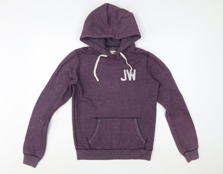 Jack Wills Womens Purple Hoodie UK 8 Pullover Sweatshirt