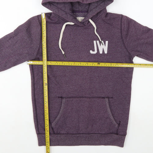 Jack Wills Womens Purple Hoodie UK 8 Pullover Sweatshirt