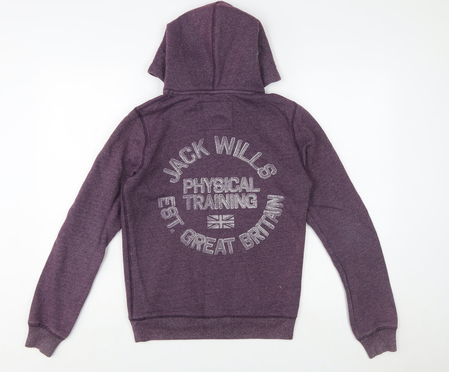Jack Wills Womens Purple Hoodie UK 8 Pullover Sweatshirt