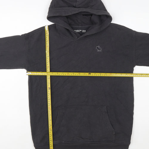 Abercrombie Kids Boys Black Pullover Hoodie 15-16 Years Cotton Blend