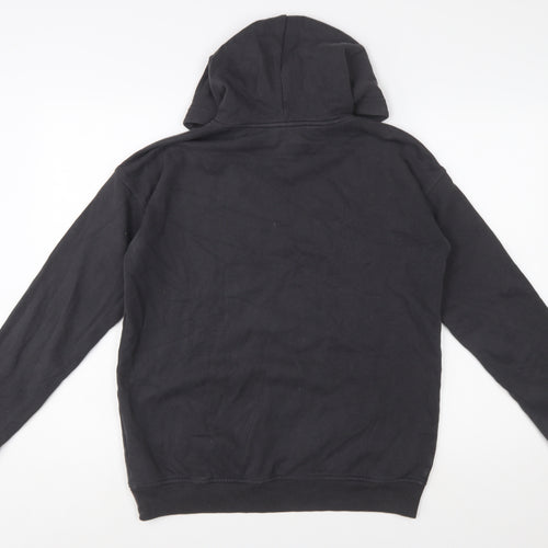 Abercrombie Kids Boys Black Pullover Hoodie 15-16 Years Cotton Blend