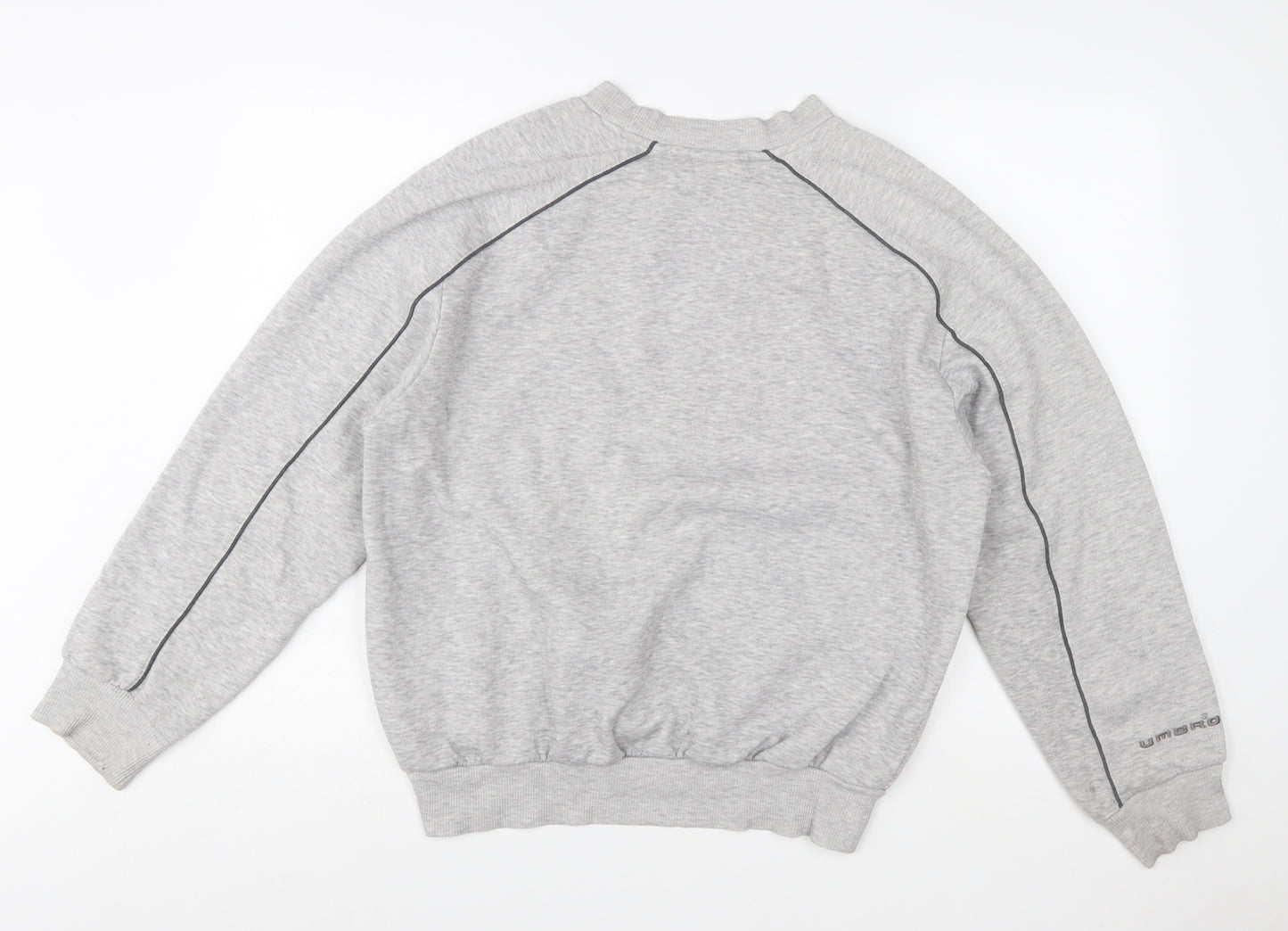 Umbro Men's Grey Crew Neck Sweatshirt M Pullover Sportswear