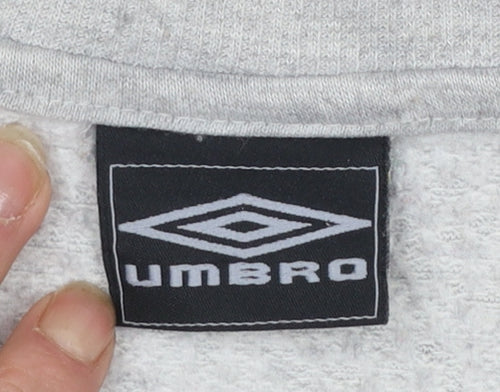 Umbro Men's Grey Crew Neck Sweatshirt M Pullover Sportswear