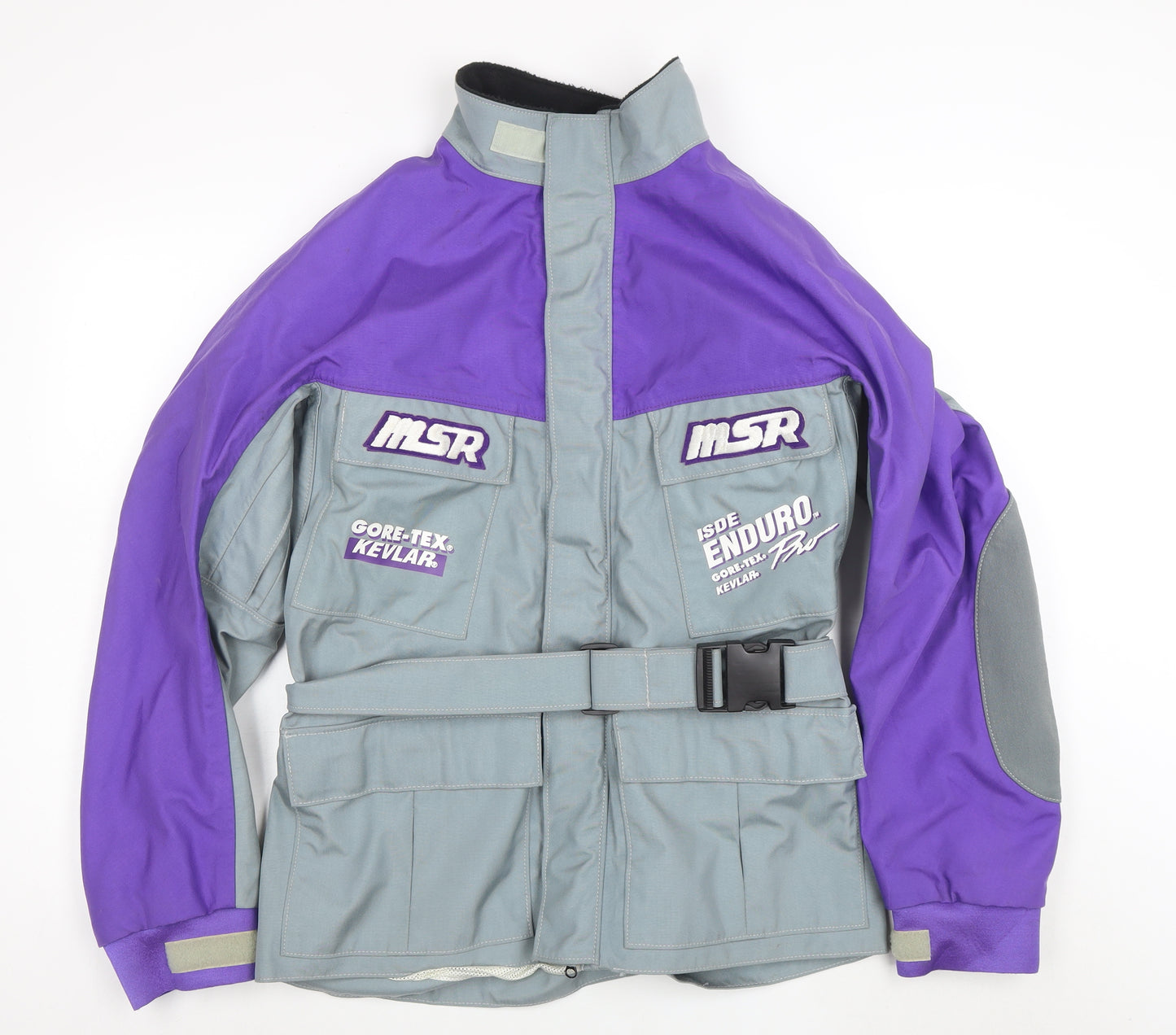 MSR Gore-Tex Kevlar Men's Grey Purple XL Motorcycle Jacket