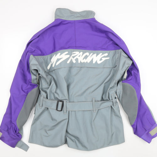 MSR Gore-Tex Kevlar Men's Grey Purple XL Motorcycle Jacket